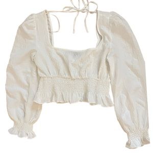 Long sleeve crop top